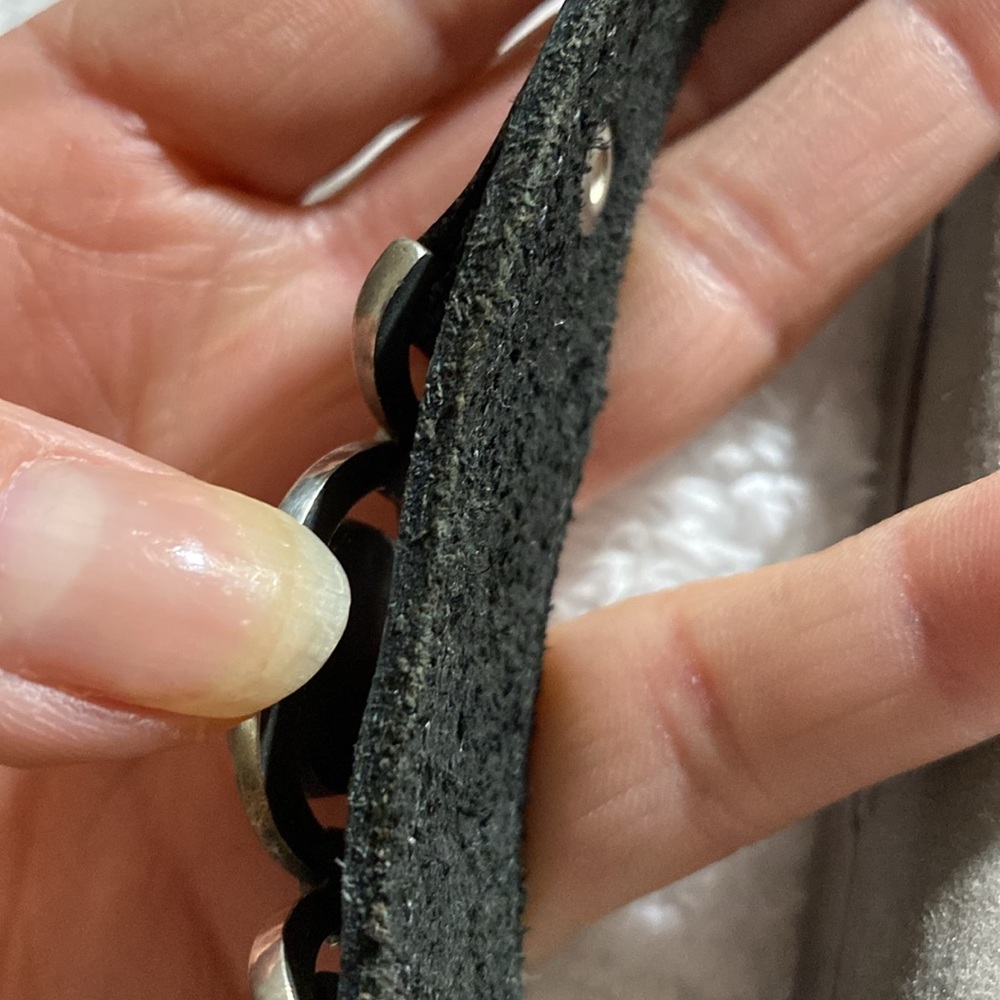 Moonglow(snap leather bracelet) w/ added necklace - Picture 6 of 13